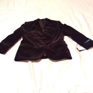 Polo Ralph Lauren Kid's black suede blazer.